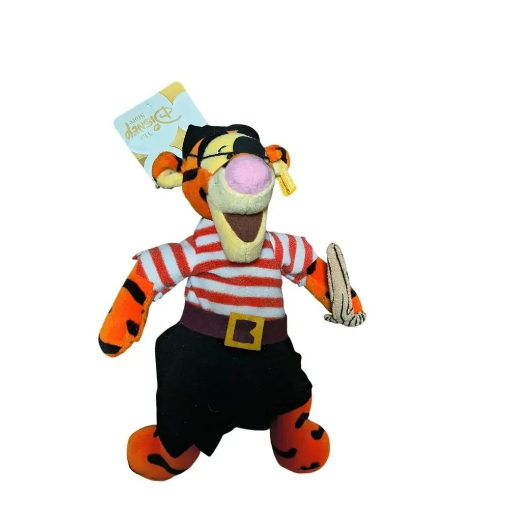 Disney Bean Bag Plush - PIRATE TIGGER (Winnie the Pooh)(9 inch) - Mint w/Tag